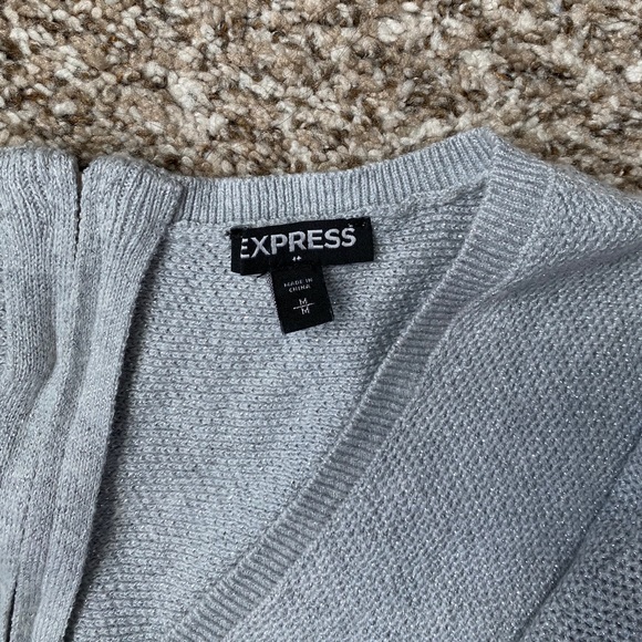 EXPRESS SHIMMERY HIGH LOW TUNIC WITH ZIPPER MEDIUM - Picture 3 of 6